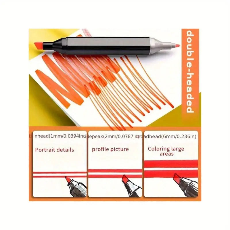 48 Colors Upgraded Alcohol Marker Set