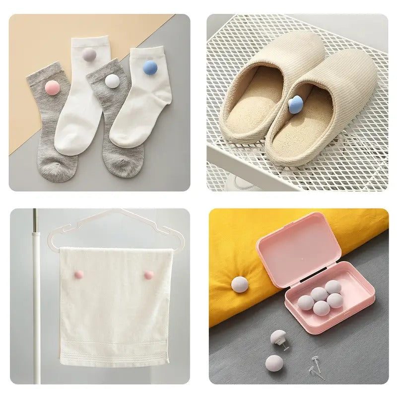 Multi-Functional Bedding Accessories Cotton Blanket & Curtain Needles (Pack of 20), Spring Clips, and Duvet Cover Fasteners - Keep Bedding Secure Set of1, Multicolor