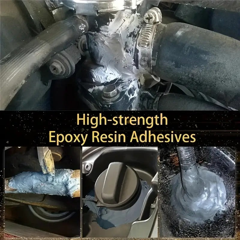 Magic Metal Mending Cold Weld Epoxy – AB Strong Adhesive Glue for Metal, Aluminum, Plastic – Waterproof, Heat-Resistant Repair Paste for Auto, Pipe, Engine, DIY Welding, Crack & Gap Filler (100G)