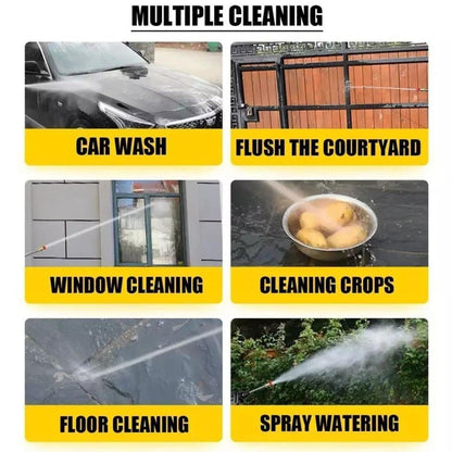 (Double Battery) Portable Cordless High Pressure Car Washer Gun