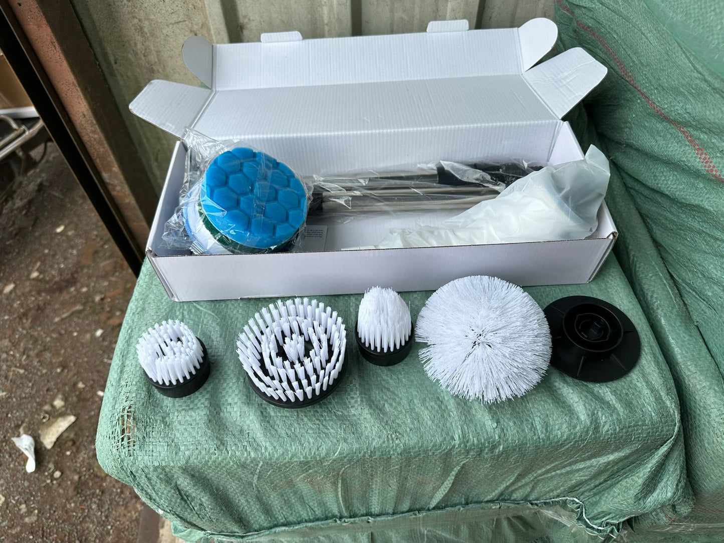 9 in 1 Electric Spin Scrubber for cleaning with Type C-USB Port, Charger, Gloves, 3 Adjustable Speed, LED Display