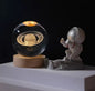 3D Planet Saturn Crystal Ball Night Light