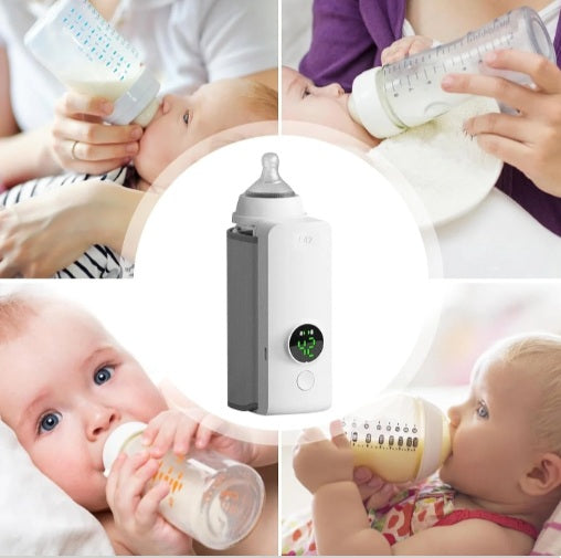 Baby Bottle Warmer Rechargeable USB Breastmilk Bottle LCD Display 🍼💖