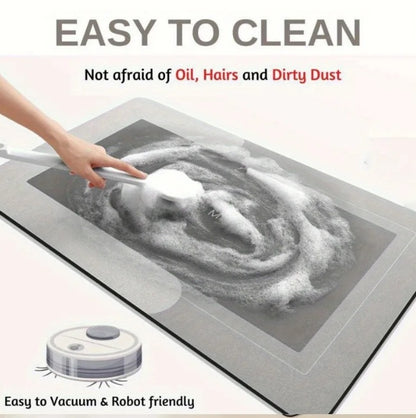 Quick Dry Crystal Velvet Kitchen Mat (2 Pcs Set)