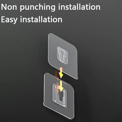 Adhesive Plastic Male Female Wall Sticker Hooks pack of 5